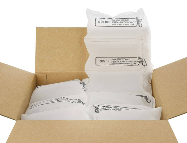 Poduszki wypełniacze powietrzne 10x20 cm 500 mb do maszyny Tajfun 600 kukurydza BIO